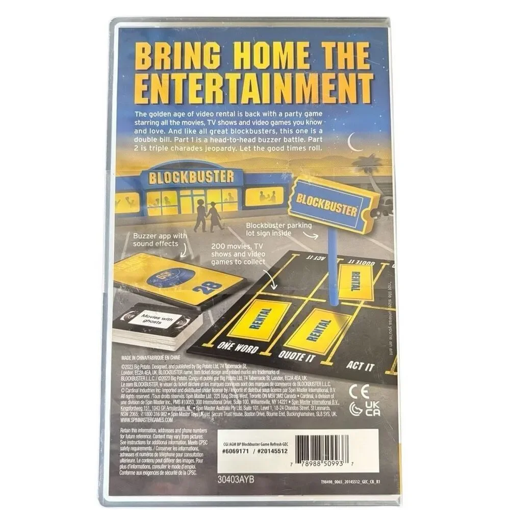Blockbuster Movie Game Age 12+ *New*